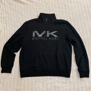 Michael Kors Black Zip-Up Men's Sweater